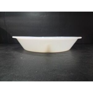 Glasbake Milk Glass Baking Dish, Divided Casserole J2352, Serving Tray, Bakeware